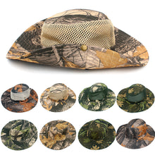 Load image into Gallery viewer, Bucket Hat Hunting Fishing Outdoor Cap Wide Brim Military Unisex Sun Camo